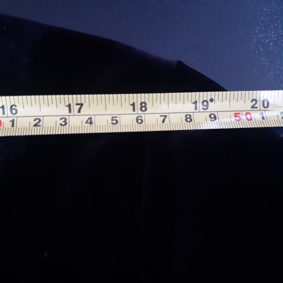 Classic Elements SZ 2XL Black Velour Women's Button Up V-Neck Tunic Top - Picture 10 of 16